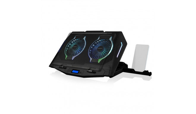 Cooling Pad - Modecom CF21 RGB Silent USB Adjustable Black