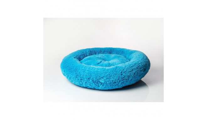 Pet Bed - GO GIFT Shaggy Blue L 66x66 cm