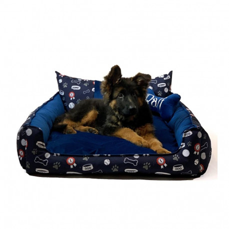 Pet Bed - Go Gift 100x80x18 Cm Navy Blue
