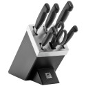 Knife Block Set - ZWILLING Four Star 7 Pieces Stainless Steel Black