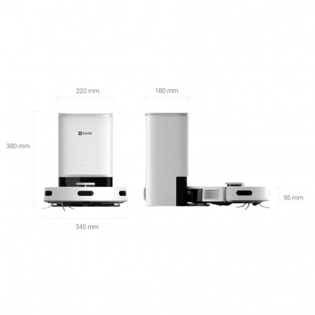 Robot Vacuum - EZVIZ RE5 PLUS CS-RE5P-TWT2, White