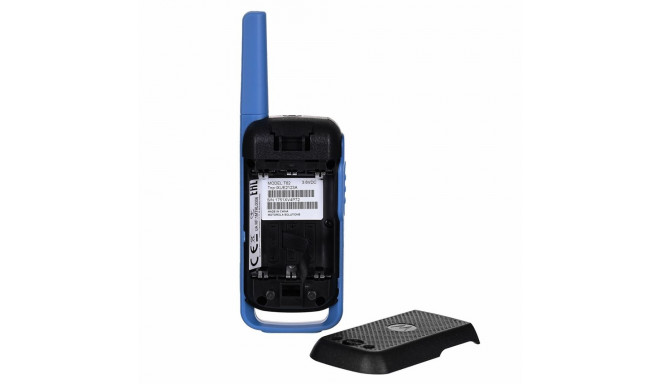 Two-way Radio - Motorola T62 16 Channels 12500 MHz Black/blue