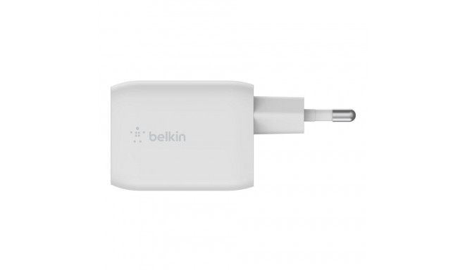 Charger - Belkin WCH013vfWH 65W GaN Indoor Dual USB-C White