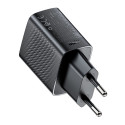 Acefast A98 Network Charger GaN USB-A / USB-C PD 30W - Black