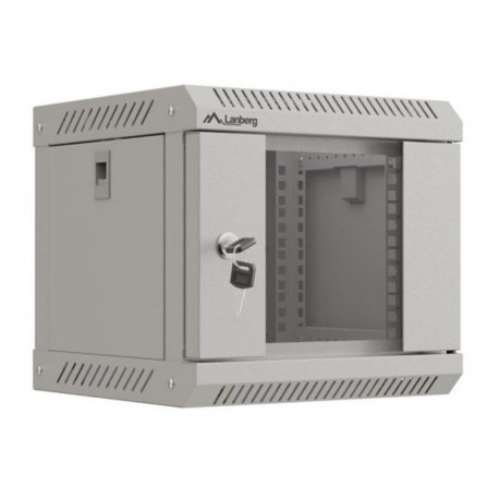 Wall-mounted installation rack cabinet 10 inches 4U 300x300 gray