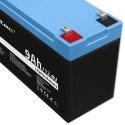 LiFePO4 battery 12.8V, 9Ah, 115.2Wh, BM