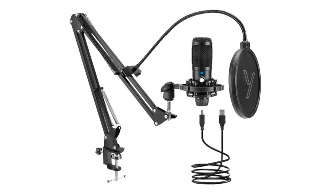 Yenkee YMC 1031 Streamer studio USB microphone 2.0 with accessories