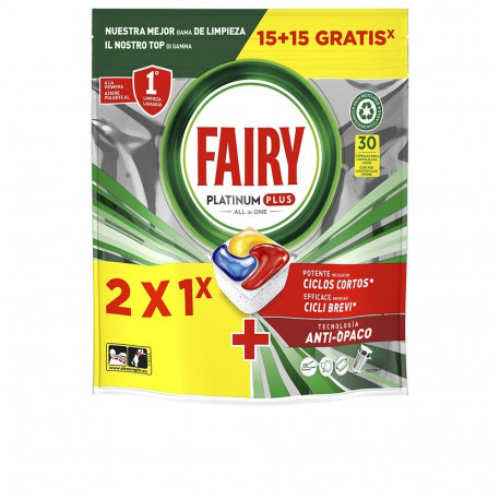 Fairy nõudepesumasina kapslid Platinum Plus 30tk, sidrun