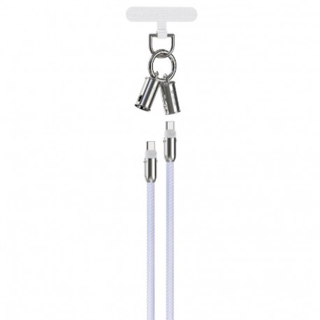 Devia 2in1 Lanyard 60W USB-C - USB-C Cable 1.2m