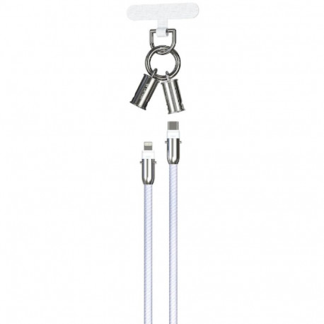 Devia 2in1 Lanyard 27W USB-C - Lightning Cable 1.2m