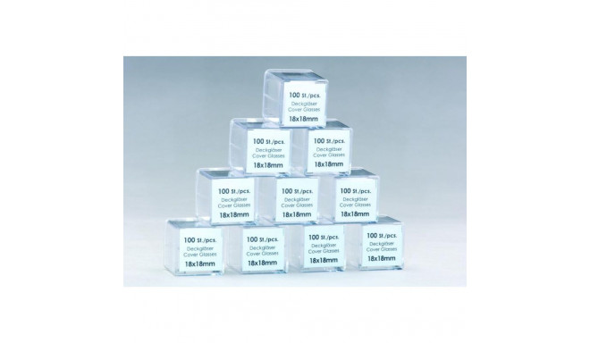 Windaus  katteklaasid, VPE 100 tk, 18x18 mm