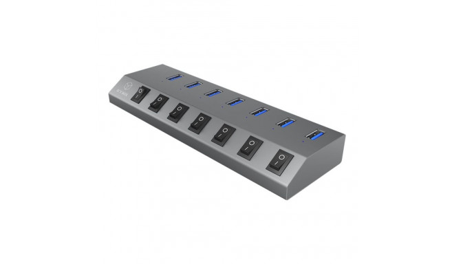 ICYBOX IB-HUB1701-C3 7-pordiline jaotur USB 3.0 Type-C ja Type-A liidese ning BC 1.2 toega