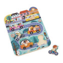 JANOD J07106 puzzle Shape puzzle 6 pc(s) Vehicles