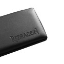 REDRAGON METEOR S wrist rest Leatherette, Memory foam, Plastic, Rubber, Synthetic Black