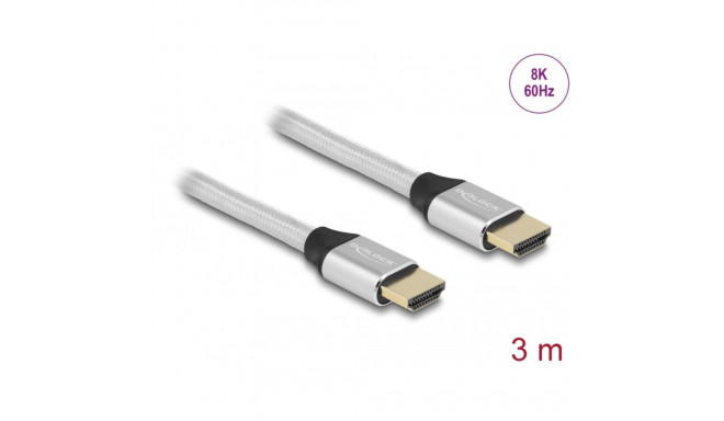 HDMI kaabel 3.0m, Ultra High Speed, 8K@60Hz, 5K@120Hz, 4K@240Hz, eARC, Dynamic HDR, Dolby Vision, hõ