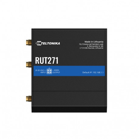 Teltonika RUT271 - Industrial LTE Router 5G modem with wireless router, 2.4GHz, 2xLAN, 802.11b/g/n