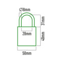 Piekaramā atslēga ar slēdzeni EDM Loks Misiņš (50 x 30 mm)