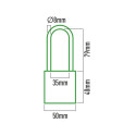 Key padlock EDM Brass