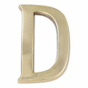 Letter EDM D Polished brass (10 cm)