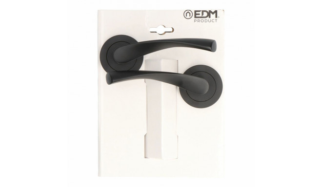 Handle with rosette EDM 85440 707 Aluminium Ø 50 mm