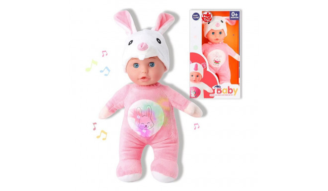 Baby Doll Reig 30 cm Rabbit Fluffy toy Pink (30 cm)