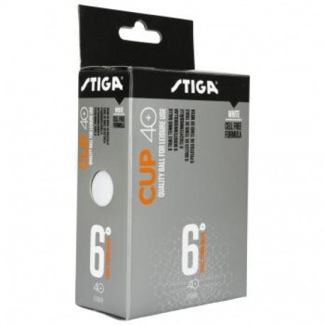Lauatennisepallid Stiga Cup 40 valge 6tk