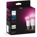 "Philips Hue White & Col. Amb. E27 Doppelpack 2x570lm 60W!-"