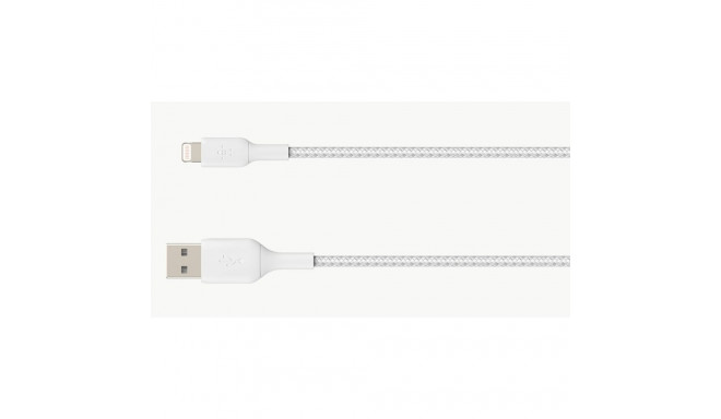 "Belkin Lightning Lade/Sync Kabel ummantelt mfi 2m weiß"