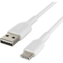 "Belkin USB-C/USB-A PVC Kabel, 1m, weiß, Doppelpack"