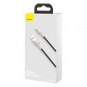 Baseus Cafule seeria metallist andmesidekaabel USB - Lightning 2.4A 1 m must (CALJK-A01)