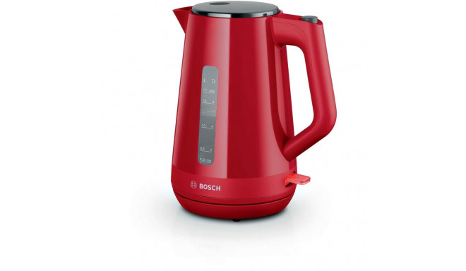 Bosch Kettle | TWK1M124 | Electric | 2400 W | 1.7 L | Plastic | 360 rotational base | Red