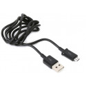 Platinet cable microUSB - USB 1m, black (opened package)