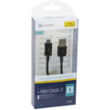 Platinet cable microUSB - USB 1m, black (opened package)