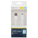 Platinet kaabel microUSB - USB 1m, valge (avatud pakend)