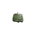 DELONGHI Icona Vintage Toaster CTOV 2103.GR 900W, Stainless steel, Crumb tray, Defrost, Green