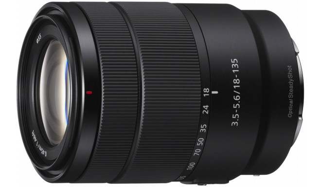 Sony E 18-135 мм f/3.5-5.6 OSS объектив, черный