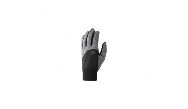 Gloves 4F M H4Z22-REU003 gray melange (S)