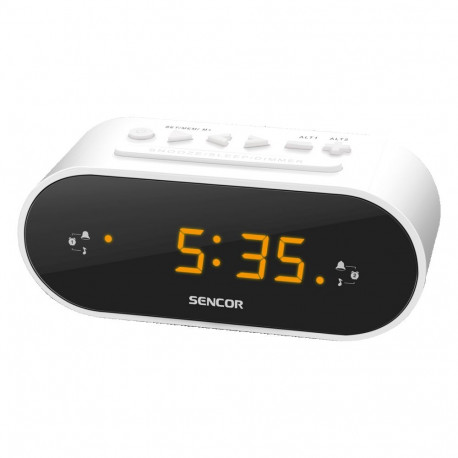 Radio alarm clock Sencor, white