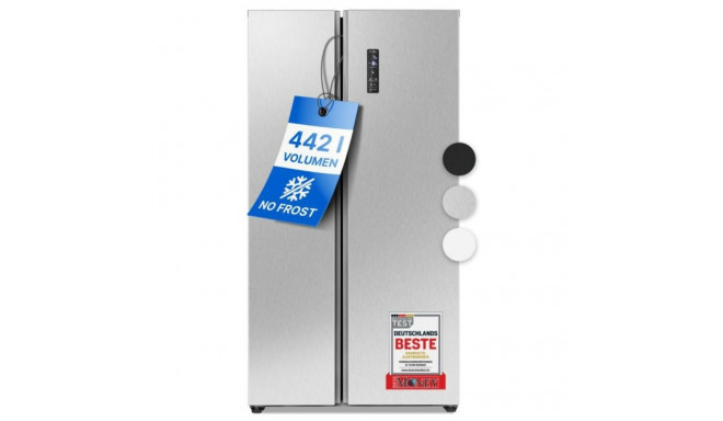 Bomann side-by-side combi fridge Bomann, inox