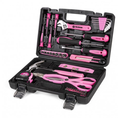 51-Tool set set Fieldmann, pink
