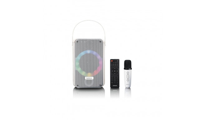 Karaoke system with bluetooth, rechargeable battery, wireless karaoke microphone and disco led light