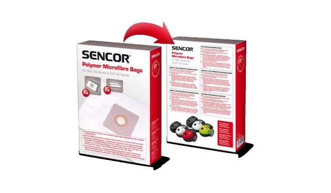 Tolmukott SVC45/52PF (5tk + 2 mikrofiltrit) Sencor 40023278