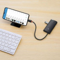 Baseus HUB Lite Series 5-in-1 Multifunctional (Type-C to 2x USB 3.0 / Type-C / HDMI 1.4 / SD/TF) Bla