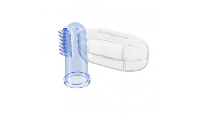 Baby toothbrush and gum massager, blue, 723/02