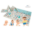 Bocioland soft foldable play mat 150x200 cm city BL122