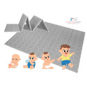 Bocioland soft foldable play mat 150x200 cm honeycomb BL121