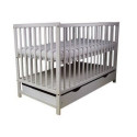 Bob cot with drawer MAGDA gray 120x60