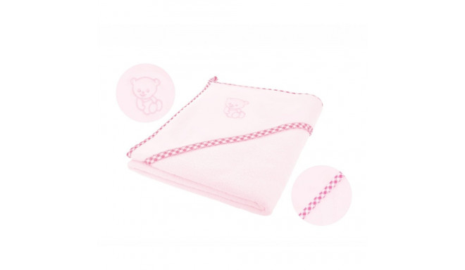 Lamb soft bath towel – pink, 80x80, BOC0035