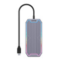 Unitek jaotur USB-C, HDMI 2.0, RJ45, 3,5mm, 100W 10Gbps
