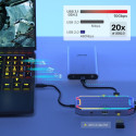 Unitek jaotur USB-C, HDMI 2.0, RJ45, 3,5mm, 100W 10Gbps